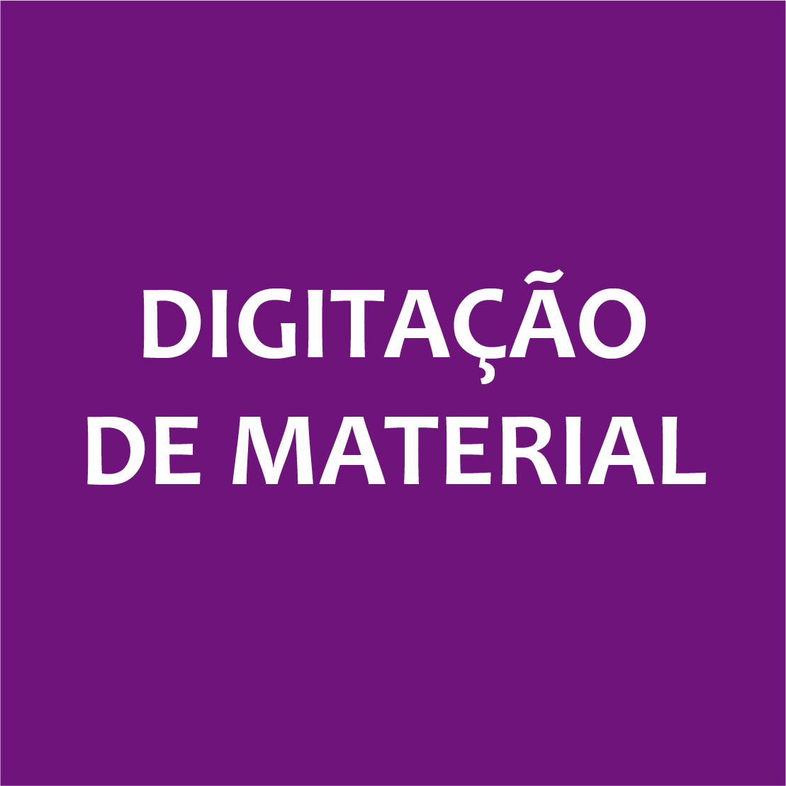 Digitação de material
